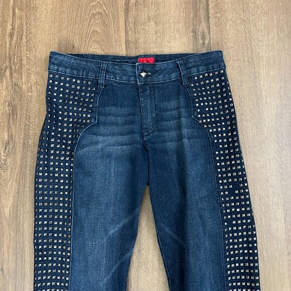 V Cristina Studded Straight Slim Jeans Sz 6 - Picture 2 of 11